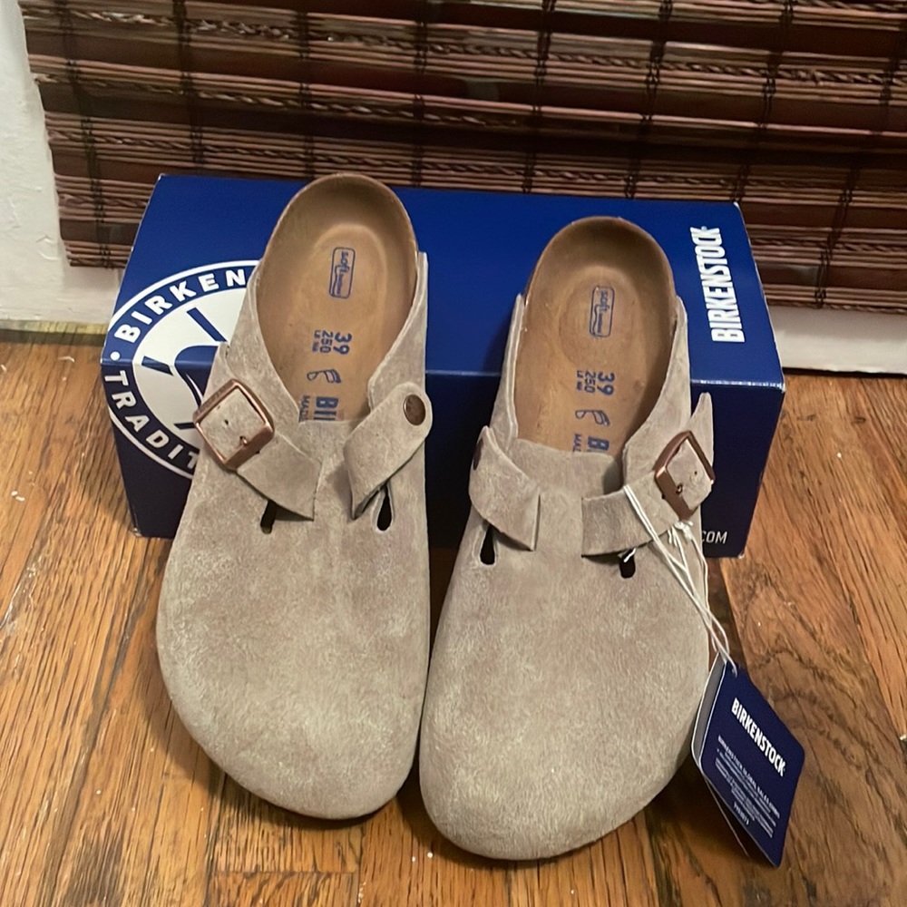 NWT Birkenstock Boston Taupe
